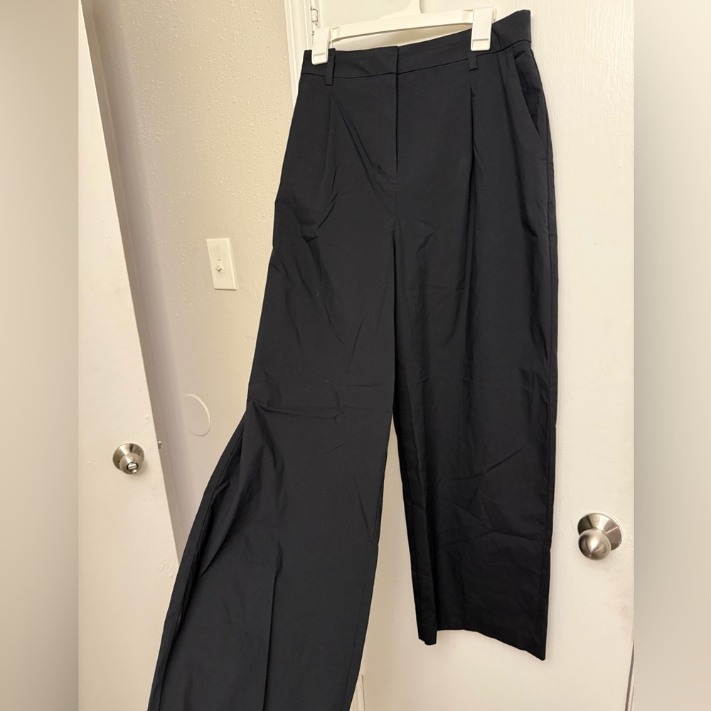 Black Wide-Leg Trousers
